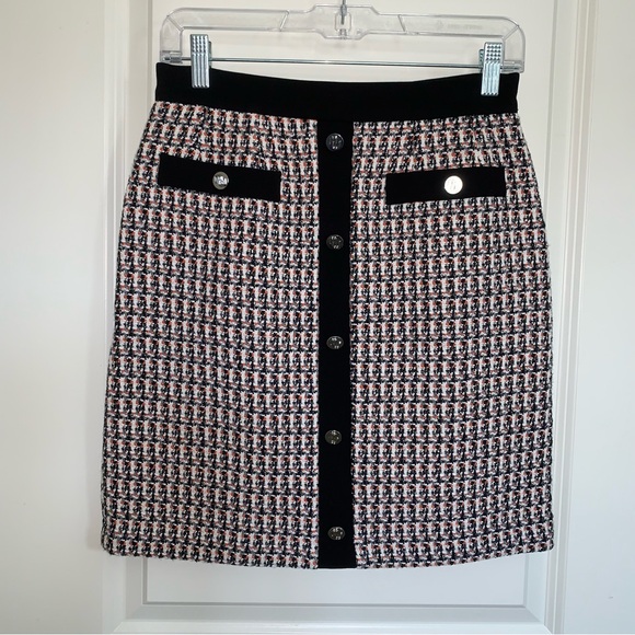 Maje Tweed mini skirt size 38 NWT - Picture 3 of 6